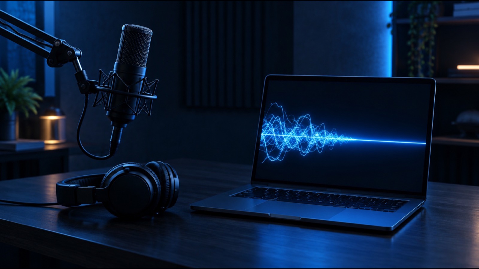 AIが編集を担い音声だけで発信を始めるイメージ